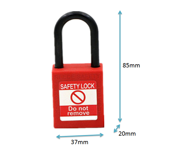 Engineering ABS Red Master Key Safety Series Door Padlock