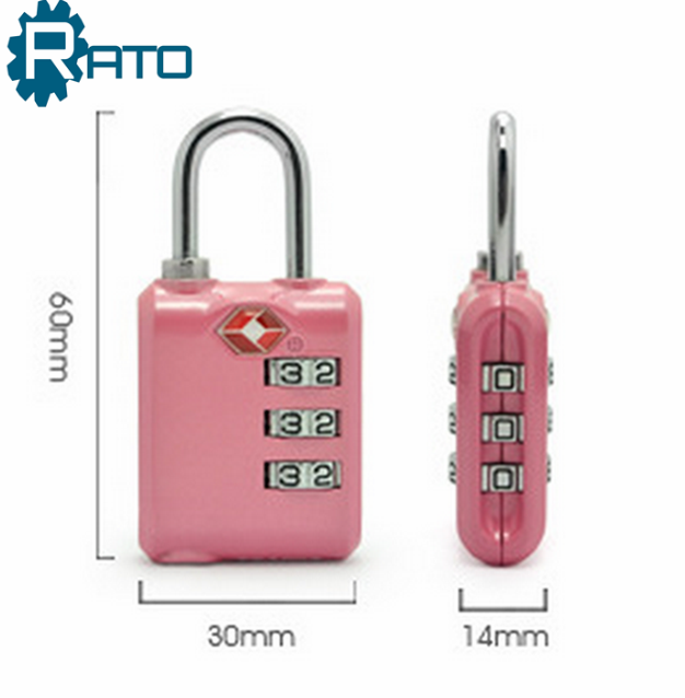 TSA Decorative Combination Padlock with Master Key