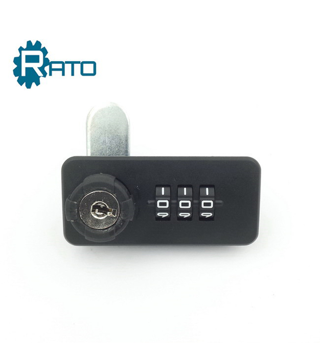 Resettable 3 digits mechanical combination cabinet lock with password