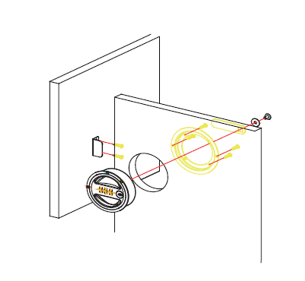 Factory Price Mechanical Round Combination Cam Lock for Cabinet