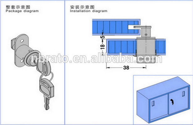 Universal Small Furniture Cabinet Cylinder Cam Locks