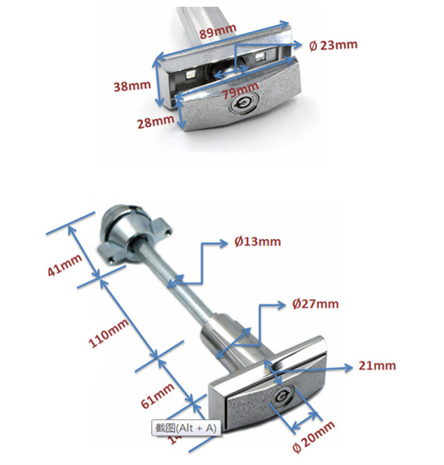 Universal Replacement Plug Lock Snack/Soda Vending Machine Lock With Keys