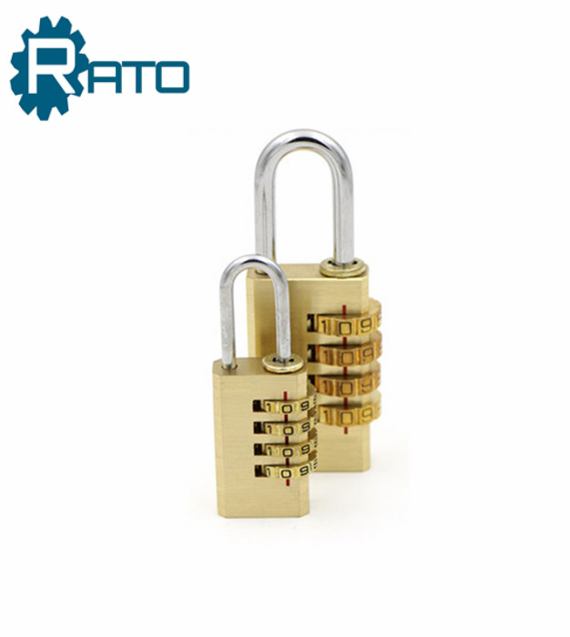 Small Brass 3 Digital Polishing Copper Padlock