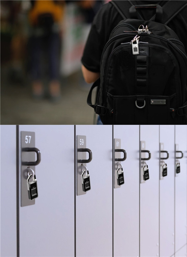 Top Security Small Electronic Biometric Fingerprint Scanner Padlock Top Security Small Electronic Biometric Fingerprint Scanner Padlock