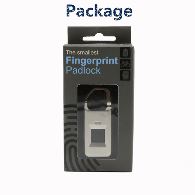 Top Security Small Electronic Biometric Fingerprint Scanner Padlock