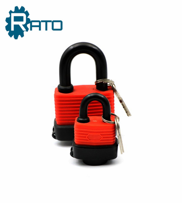 Cheap Iron Rubber Cover Waterproof Padlock
