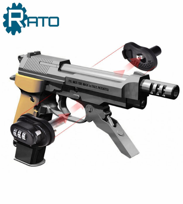 High quality safety 3 digital combination trigger gun lock