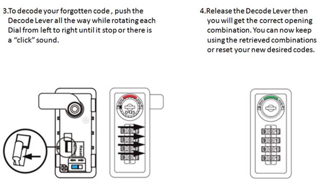 Office Furniture Mechanical Combination Lock With Key