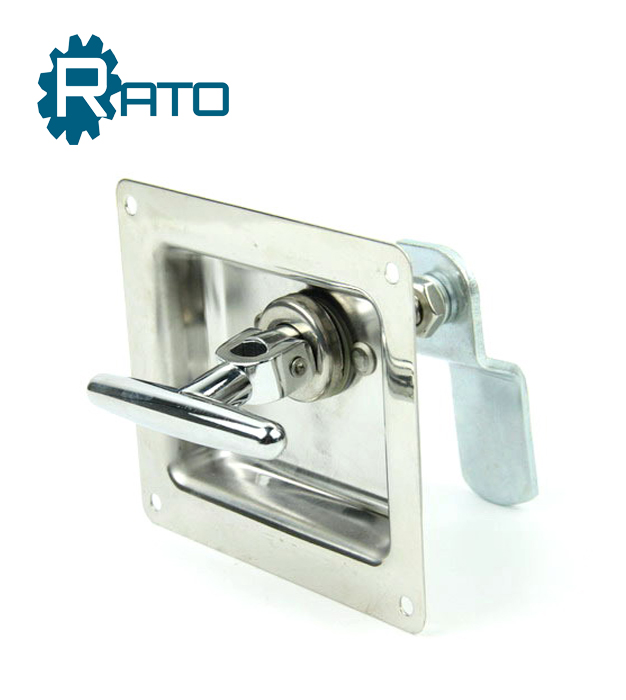 Stainless steel T bar car box gas cabinet lock