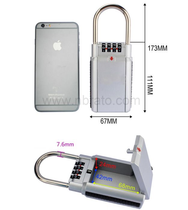 Key-Guard combination key storage lock box key box for home gate