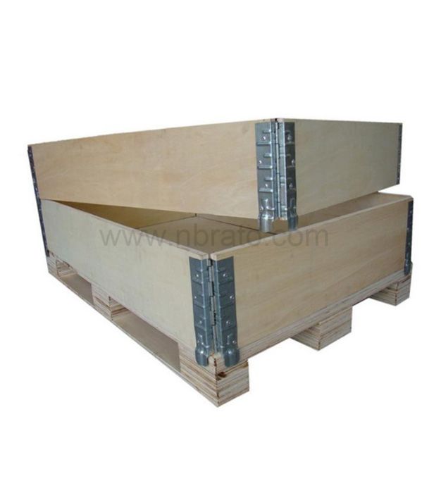 Galvanized Steel Pallet Collar Solid Wooden Case Hinge