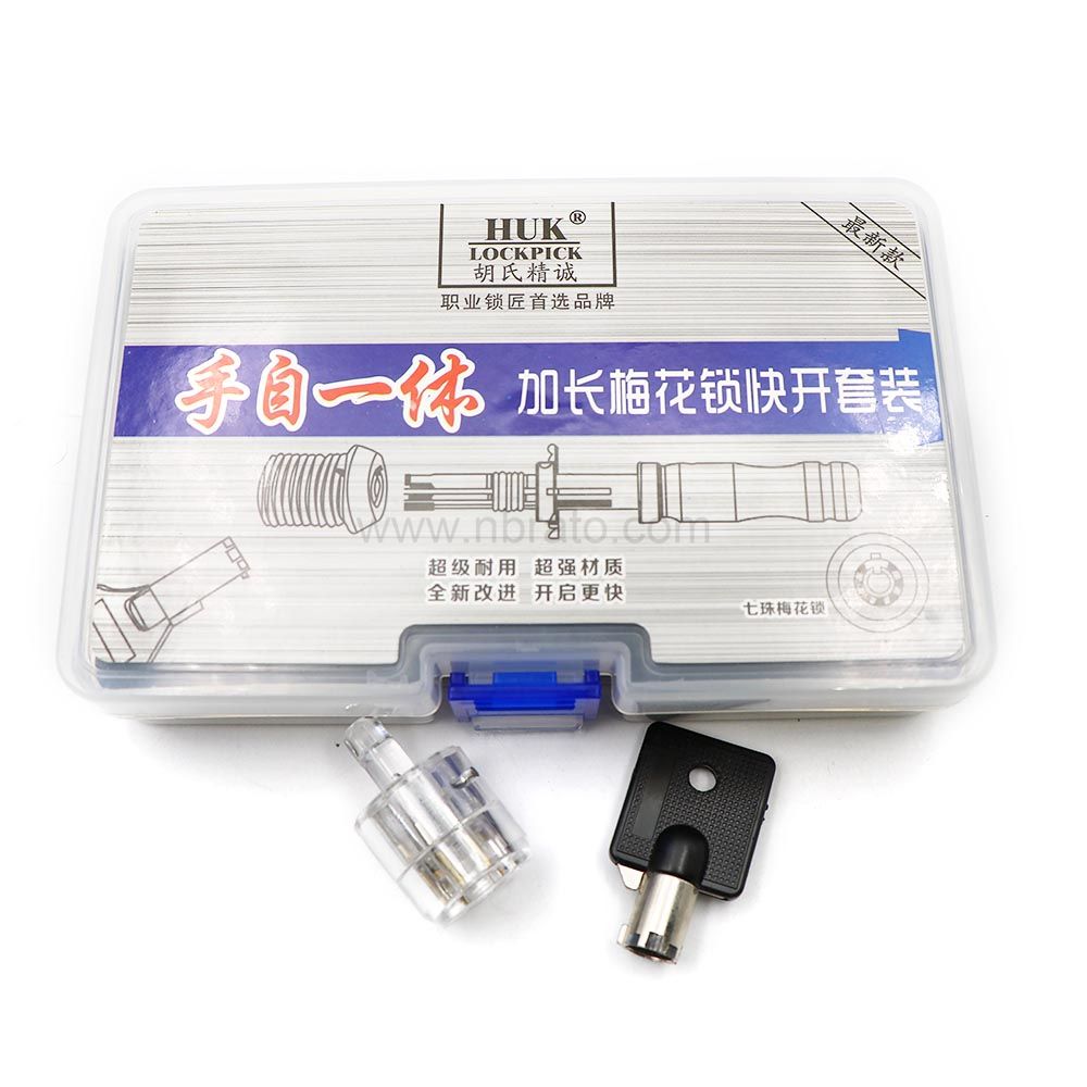 Adjustable Tubular Smith Pick Tool Lock 3 PCS 7 Pins Tubular Lock Kit with a Mode