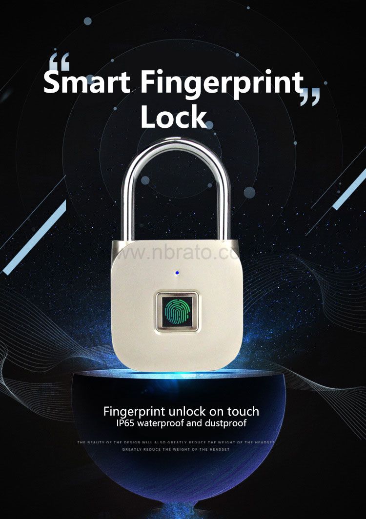 2020 new product high quality waterproof smart lock small keyless electronic lock Fingerprint padlock 2020 new product high quality waterproof smart lock small keyless electronic lock Fingerprint padlock
