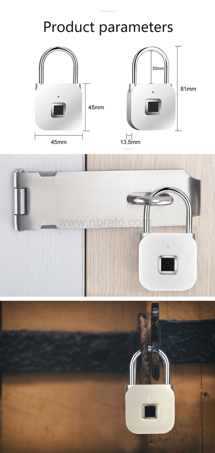 2020 new product high quality waterproof smart lock small keyless electronic lock Fingerprint padlock 2020 new product high quality waterproof smart lock small keyless electronic lock Fingerprint padlock