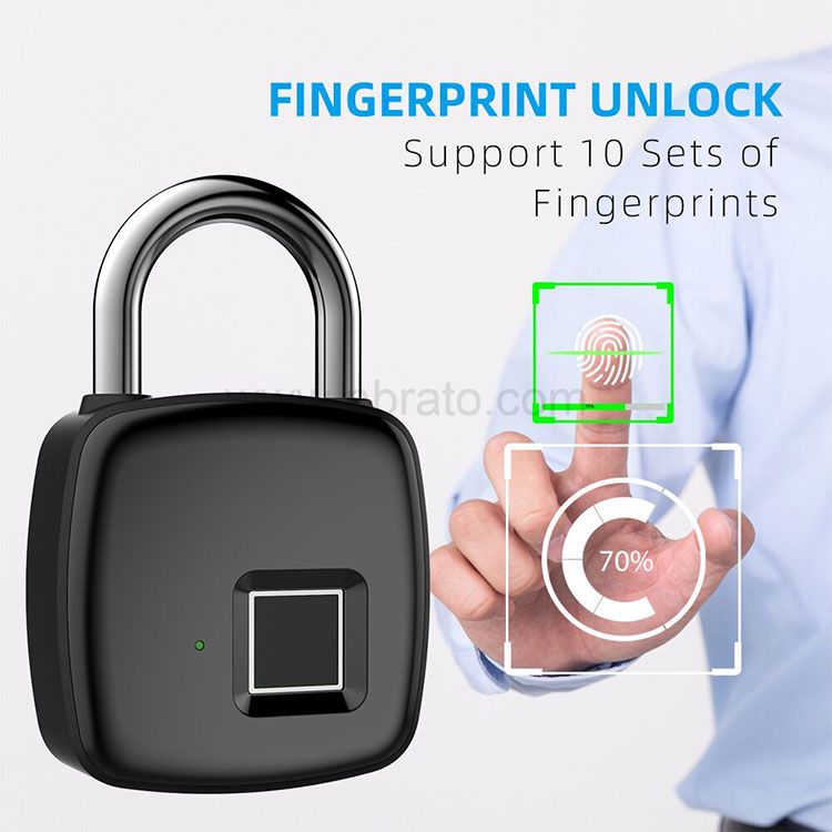 Theft Non-password Electrically Intelligent Fingerprint Padlock