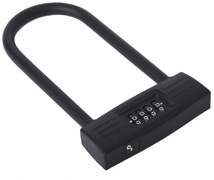 Anti-theft key safe Waterproof U Shaped password Bike Lock OEM Combination Bicycle Lock