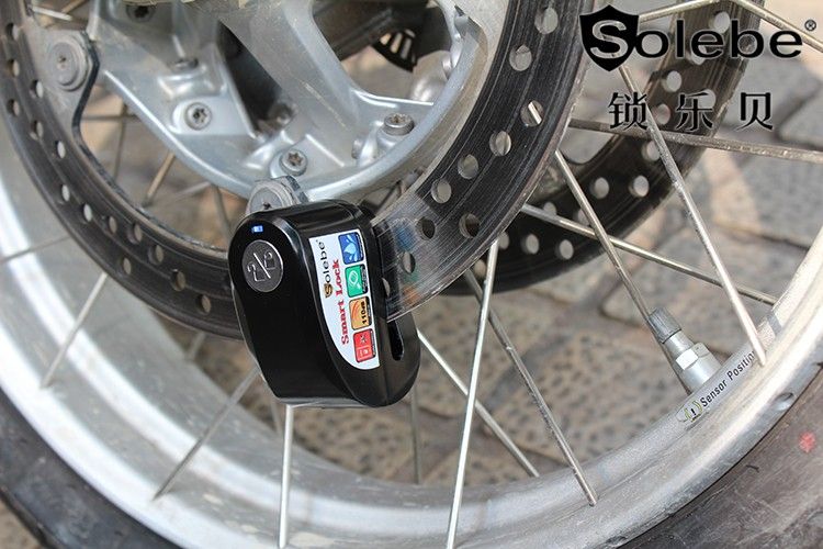 Anti- theft 115db alarm APP bluetooth zinc alloy Motorbike Disc Sensor Alarm Lock