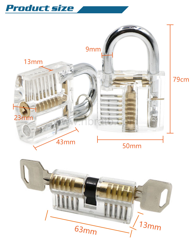 24-Pieces Lock Set Multi-Function Tool with 2 Locks lock pick set with practice locksmith tools