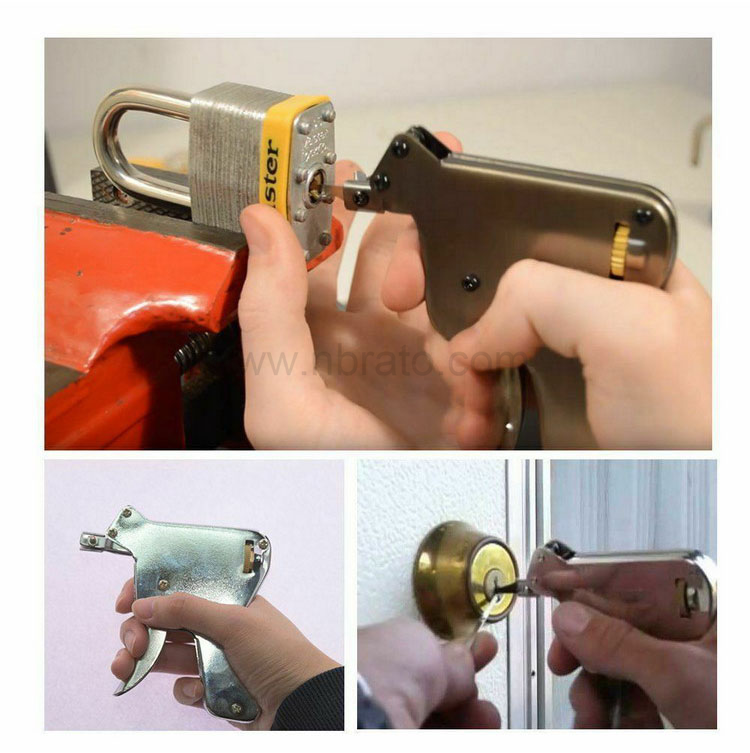 Lock Pick Gun Set Locksmith Tools Practice Hand Tool Broken Key Remove Auto Extractor Set With 5pcs plastic Tools