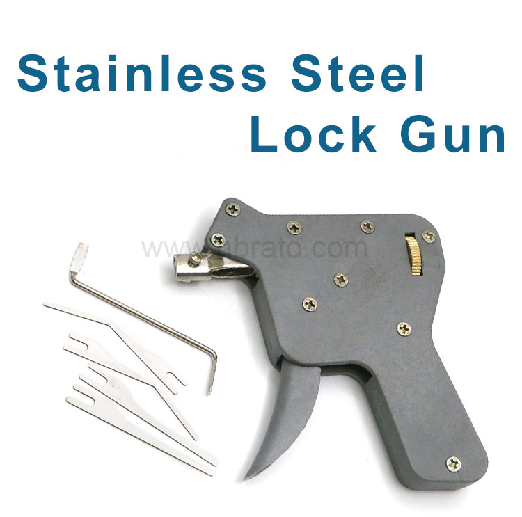 Lock Pick Gun Set Locksmith Tools Practice Hand Tool Broken Key Remove Auto Extractor Set With 5pcs plastic Tools