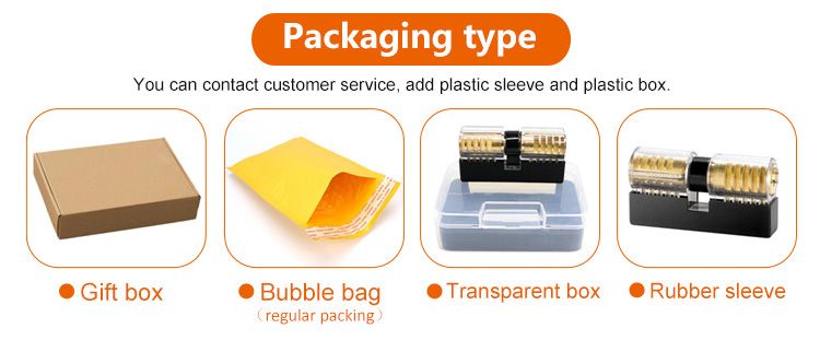 Acrylic Material Shell Clear Padlock Waterproof Locksmith Training Transparent Practice Locks