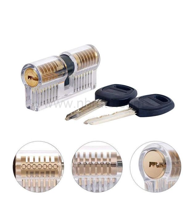 Acrylic Material Shell Clear Padlock Waterproof Locksmith Training Transparent Practice Locks