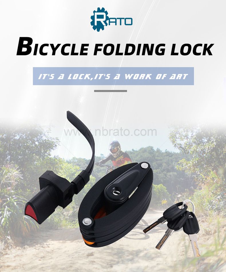 High Quality Foldable Scooter Bike Lock With 3 Keys Security wear-resisting Anti-theft Bicycle Lock