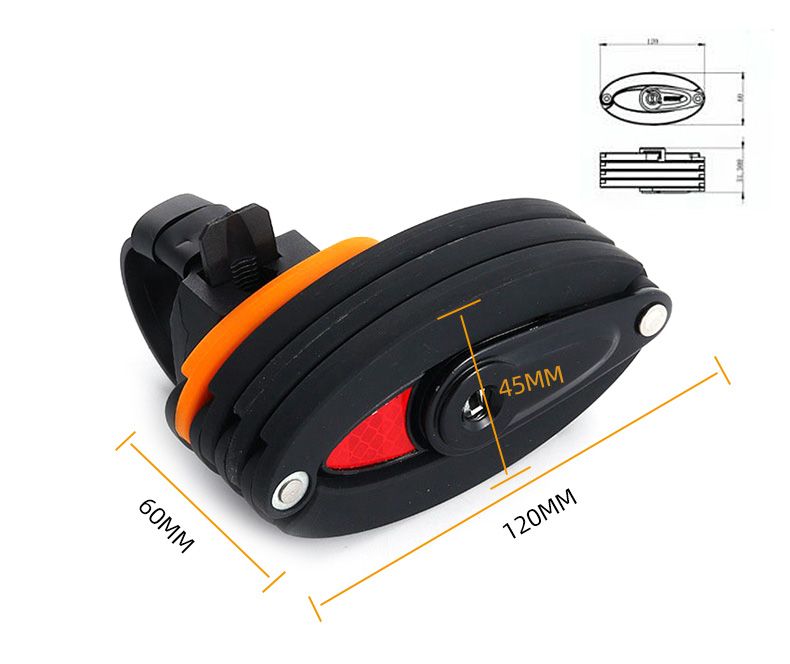 High Quality Foldable Scooter Bike Lock With 3 Keys Security wear-resisting Anti-theft Bicycle Lock