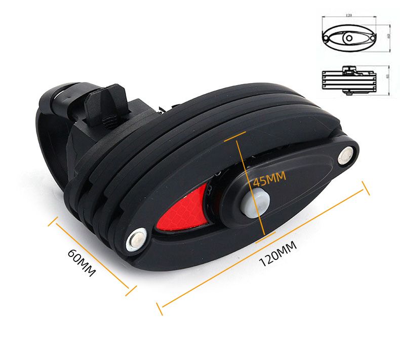 High Quality Foldable Scooter Bike Lock 4 digit combination Strong Security Anti-theft Bicycle Lock