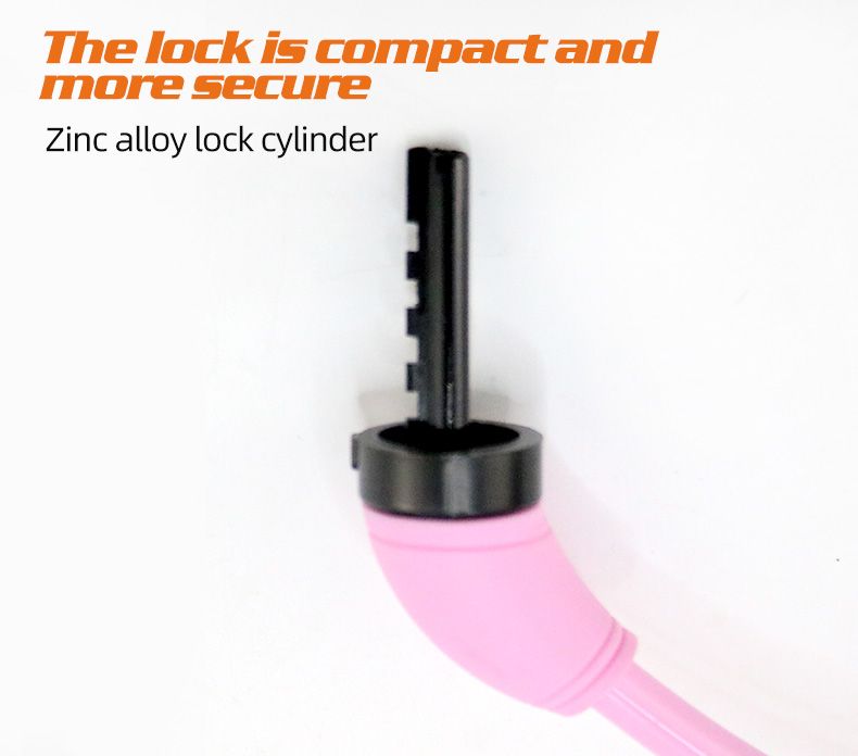 Color 4-digit password extensible combination anti-theft and wear-resistant steel cable lock