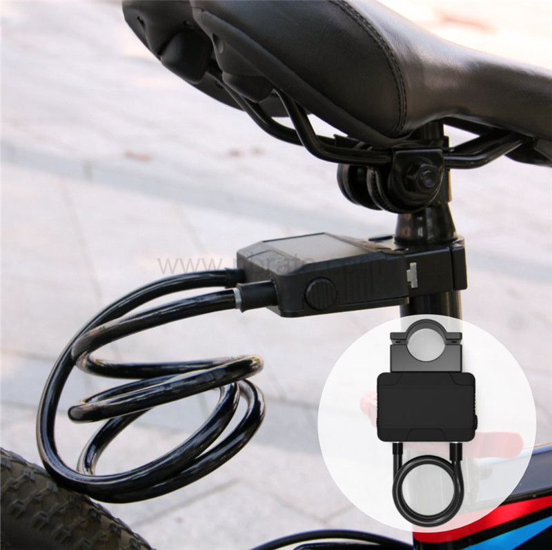 abrasion resistant foldable adjustable intelligent shared bicycle Security steel cable lock