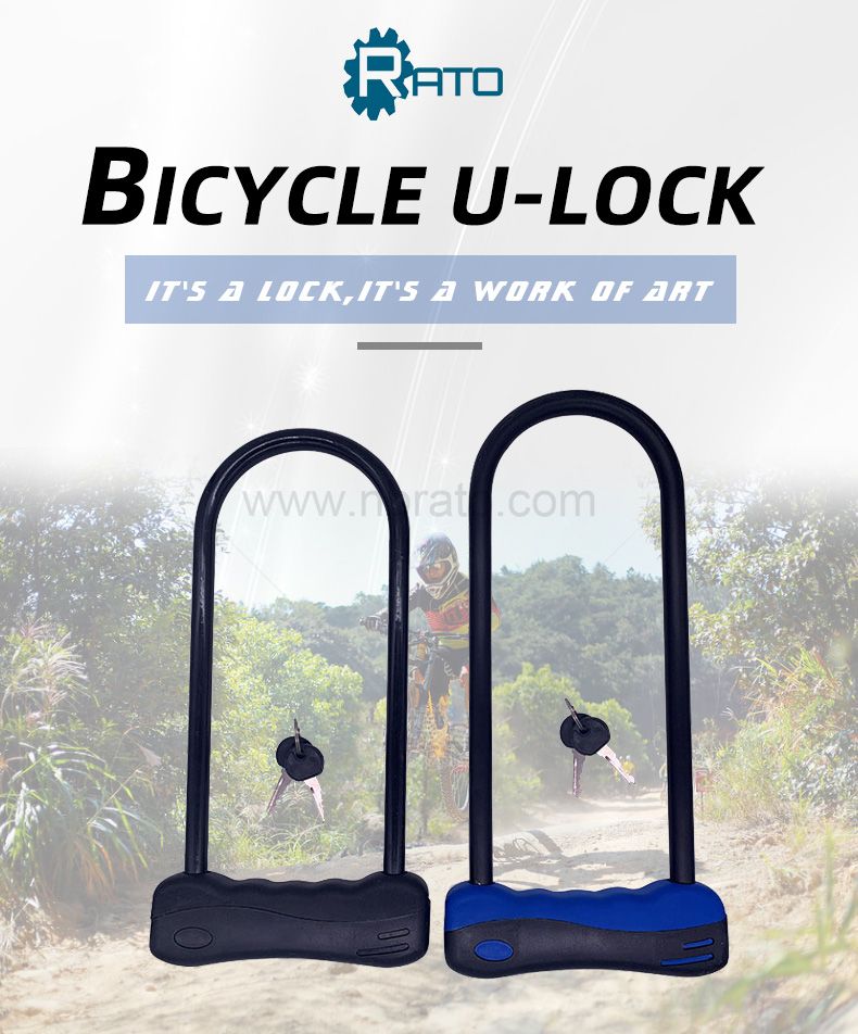 Bike U Lock With Bracket, Heavy Duty U Lock with Dust cover