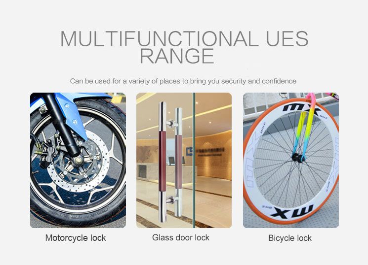 Heavy quality steel 4-digit password anti-theft and anti security shearing U-type bicycle lock